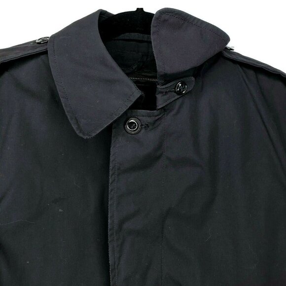 US Military Issue Trench Coat Size 14R Zip Out Faux Fur Liner Water Repellent - Picture 2 of 11